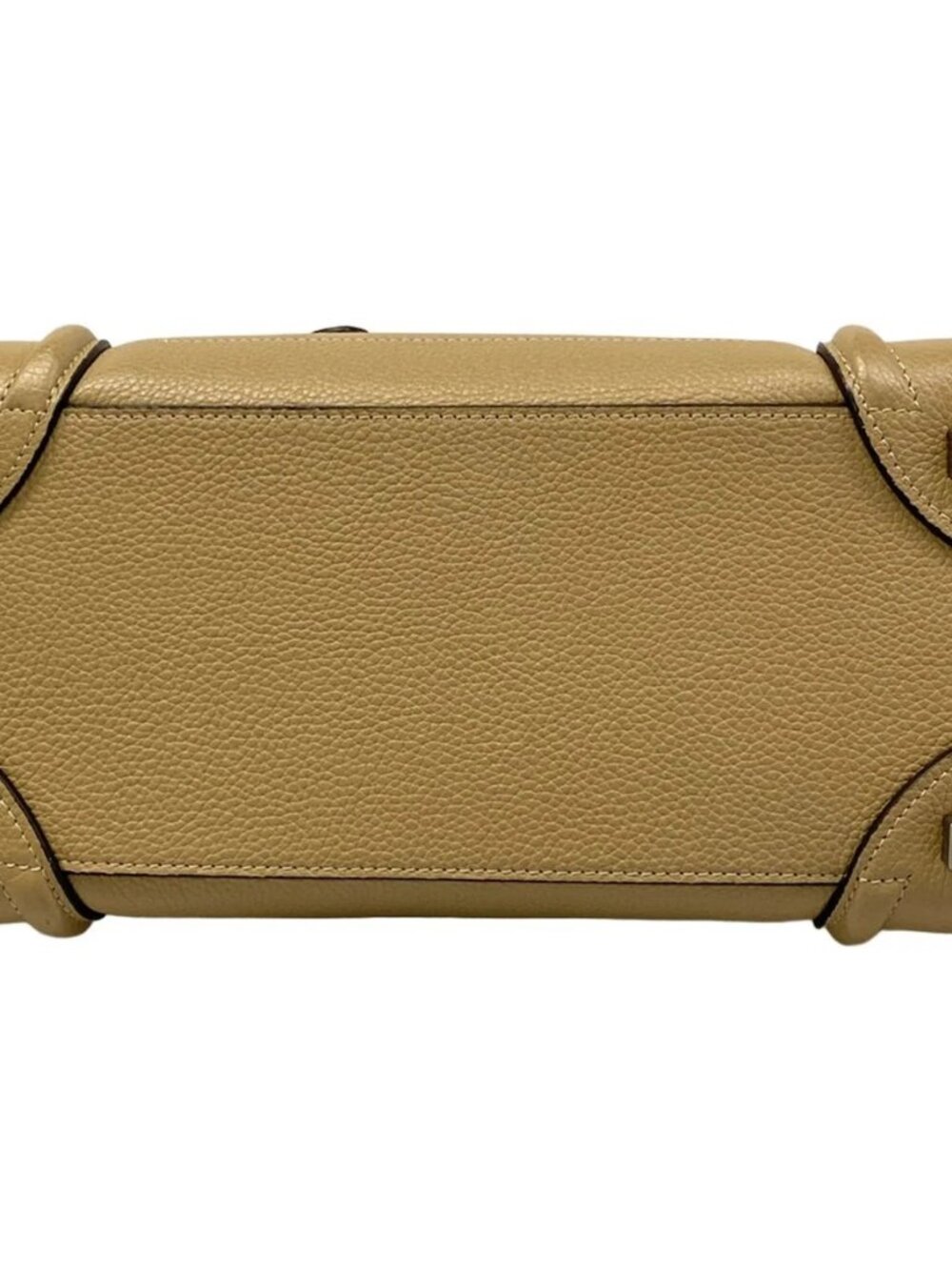 CELINE Luggage Micro Shopper Beige Leather Handbag - Picture 5 of 15
